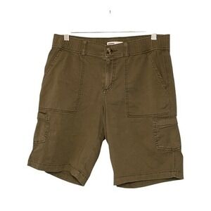 Sonoma Goods For Life Utility Cargo Shorts Hunter Green Knit 10